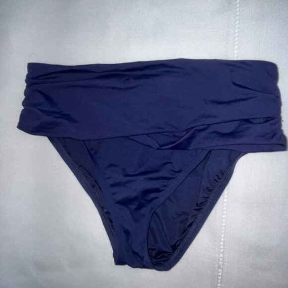 La Blanca Island Goddess Mid-Waist Sash Band Bottom in Indigo Size 4 - Picture 3 of 6